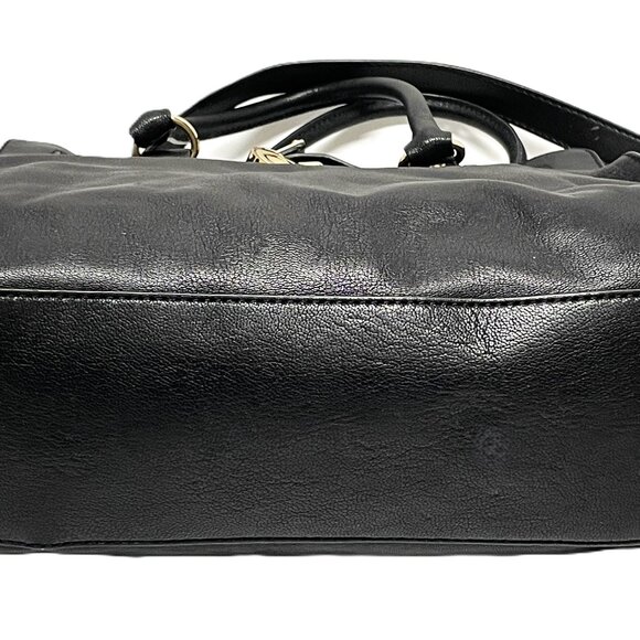 MICHAEL KORS Handbag Soft Black Leather Gold Locket Chain 2-Way *EUC* FABULOUS!! - Picture 11 of 15